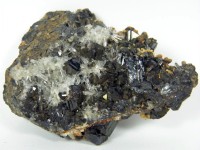 Nadelquarz auf Zinkblende Stufe