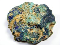 Malchit Stufe mit blauem Azurit