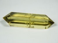 Citrin Doppelender mit Phantomen poliert