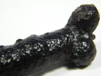 Schwarzer Kristall aus der Gobi-Wüste