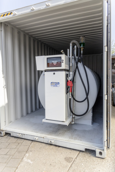 10.000l Dieseltank im Tankcontainer