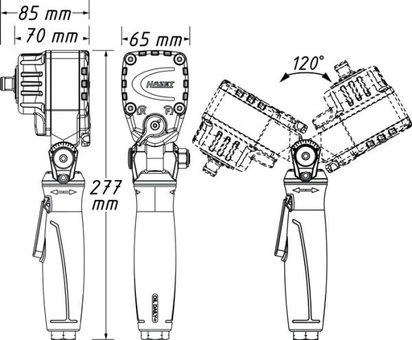 Druckluftschlagschrauber 9012ATT 12,5mm (1/2