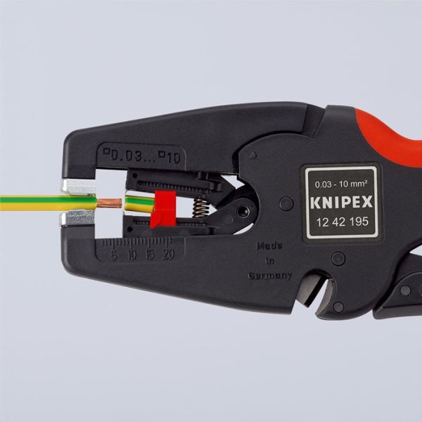 Automatikabisolierzange MultiStrip® 10 L.195mm 0,03-10 (AWG 32-7) mm² KNIPEX