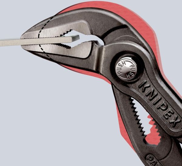 Wasserpumpenzange Cobra® ES L.250mm Spann-W.42mm pol.Ku.-Überzug KNIPEX
