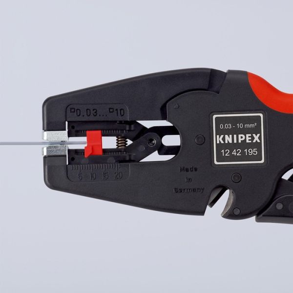 Automatikabisolierzange MultiStrip® 10 L.195mm 0,03-10 (AWG 32-7) mm² KNIPEX