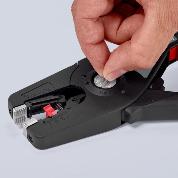 Automatikabisolierzange PreciStrip16 L.195mm 0,08-16 (AWG 28-5) mm² KNIPEX