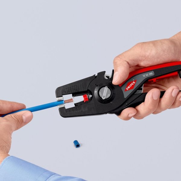 Automatikabisolierzange PreciStrip16 L.195mm 0,08-16 (AWG 28-5) mm² KNIPEX