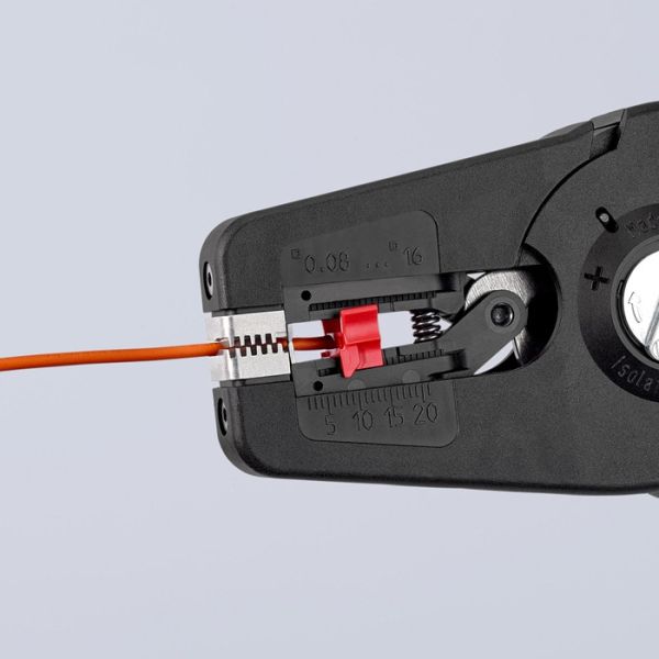 Automatikabisolierzange PreciStrip16 L.195mm 0,08-16 (AWG 28-5) mm² KNIPEX