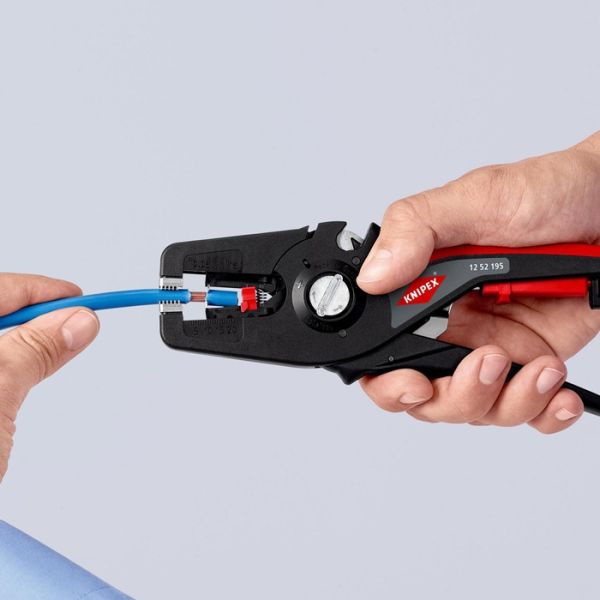 Automatikabisolierzange PreciStrip16 L.195mm 0,08-16 (AWG 28-5) mm² KNIPEX