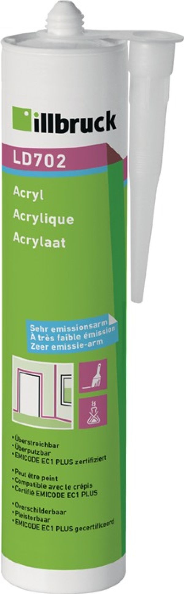 Acryl LD702 310 ml weiß Kartusche ILLBRUCK