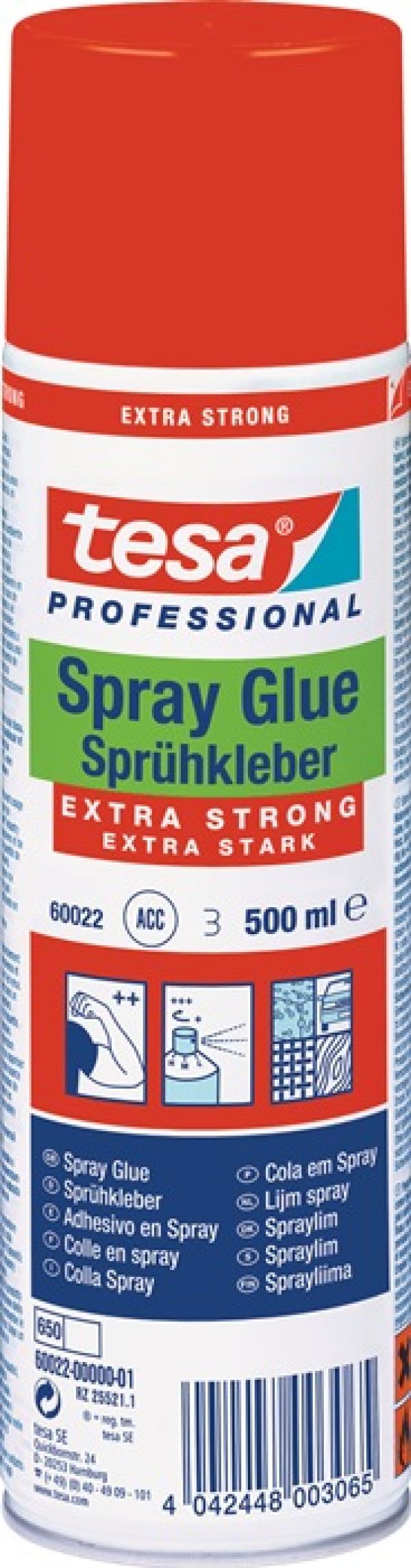 Sprühkleber EXTRA STRONG 60022 weiß 500 ml Spraydose TESA