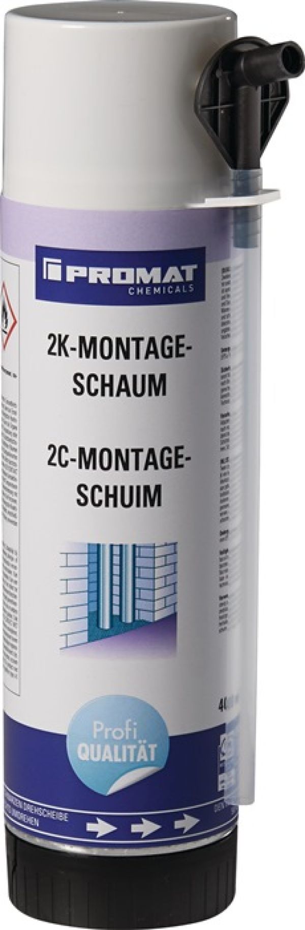 2K-Montageschaum 400 ml B2 hellgrün m.Einw.-Handsch.Dose PROMAT CHEMICALS