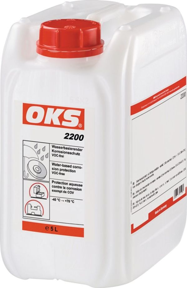 Wasserbasierender Korrosionsschutz OKS 2200 5l hellfarben Kanister OKS