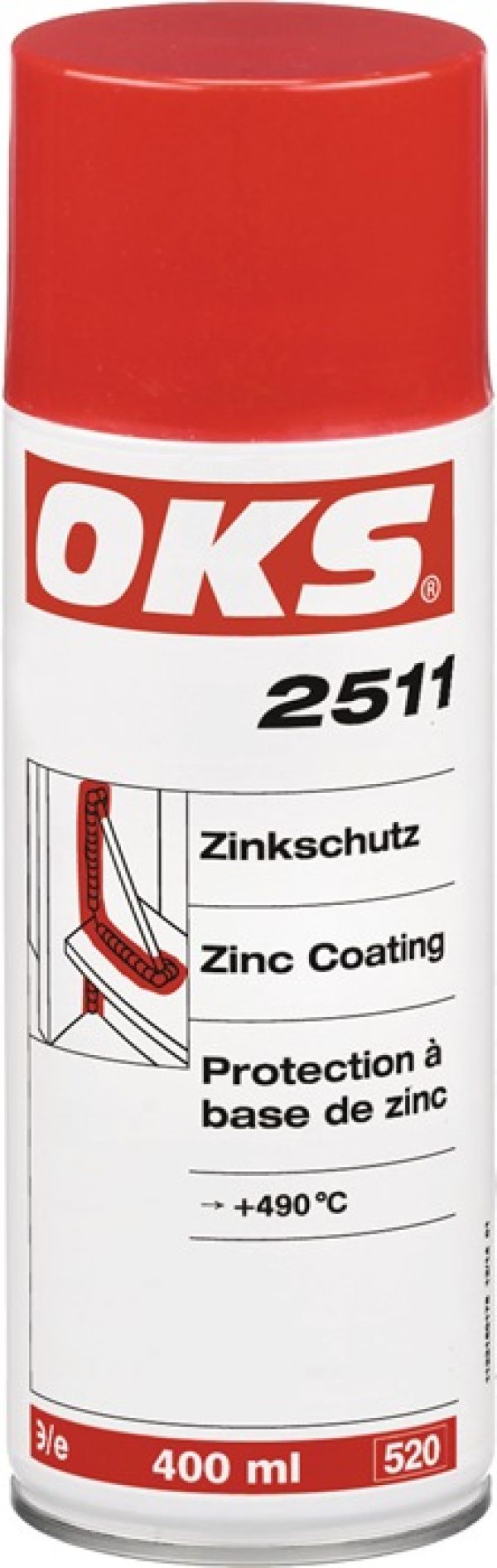 Zinkschutz OKS 2511 400ml zinkgrau Spraydose OKS