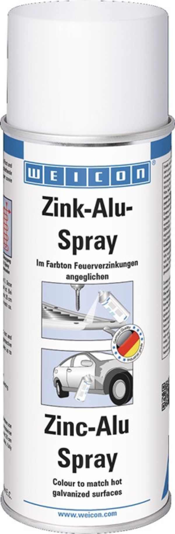 Zinkaluspray alufarben 400 ml Spraydose WEICON