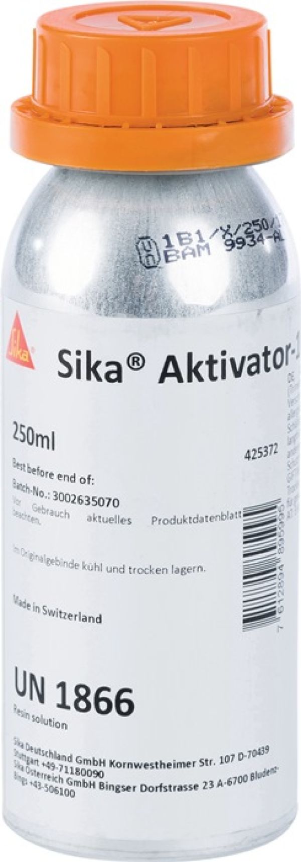 Aktivator 100 lösemittelhaltig farblos b.leicht gelblich 250 ml Dose SIKA