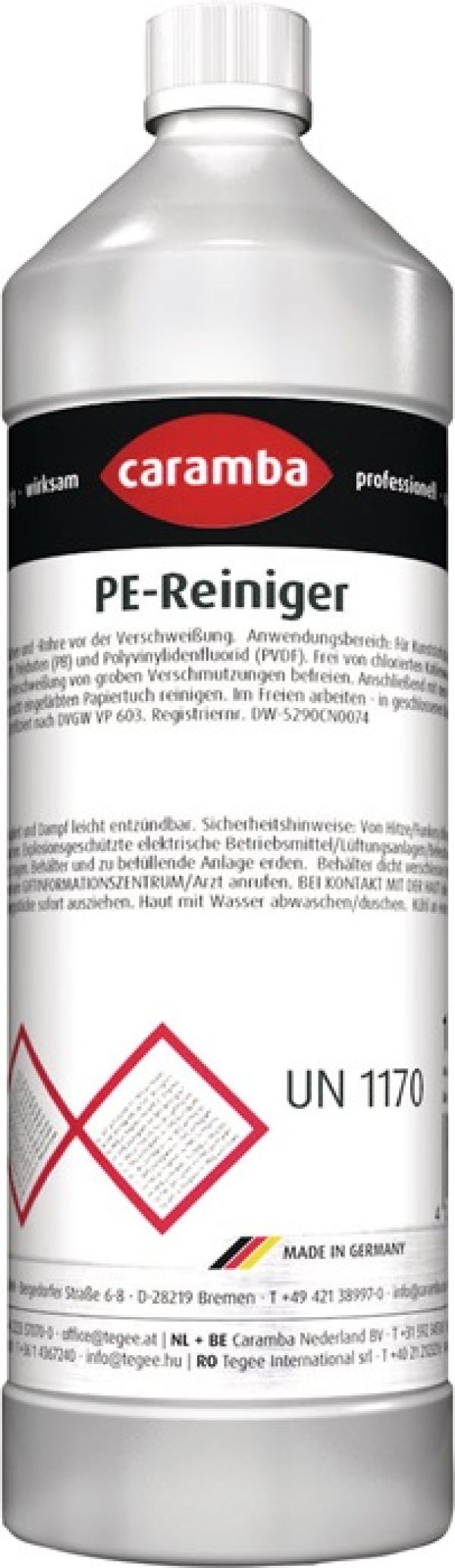 PE-Reiniger PE/PP/PB/PVDF 1l Flasche CARAMBA