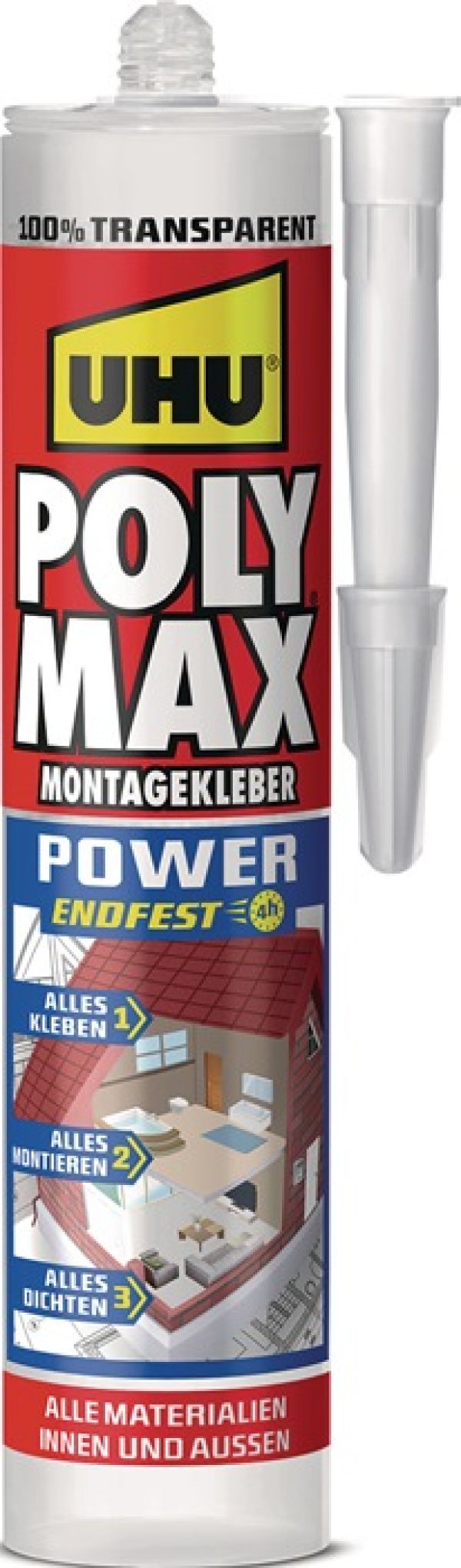 Kleb-/Dichtstoff POLY MAX POWER UHU