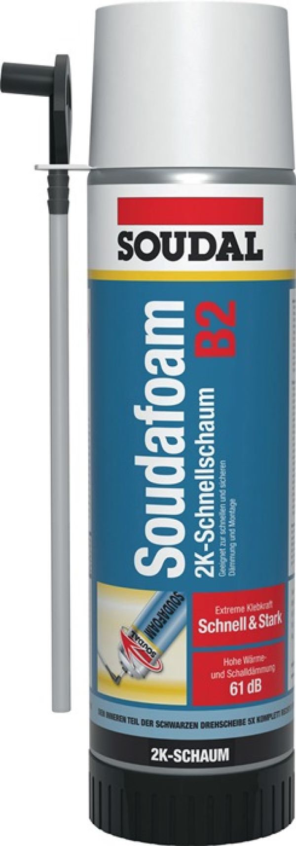 2K-Türzargenschaum SOUDAFOAM 400 ml B2 grün m.Einw.-Handsch.Dose SOUDAL