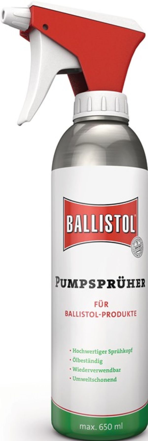 Pumpzerstäuber Fassungsvermögen 0,65l Beh.a.Alu BALLISTOL