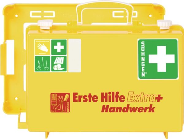 Erste Hilfe Koffer Extra+ Handwerk B310xH210xT130ca.mm leuchtgelb SÖHNGEN