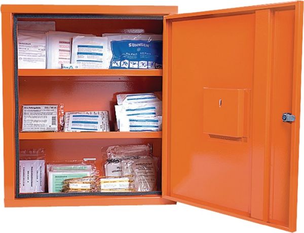 Verbandschrank EUROSAFE B490xH560xT200ca.mm orange 1-türig SÖHNGEN