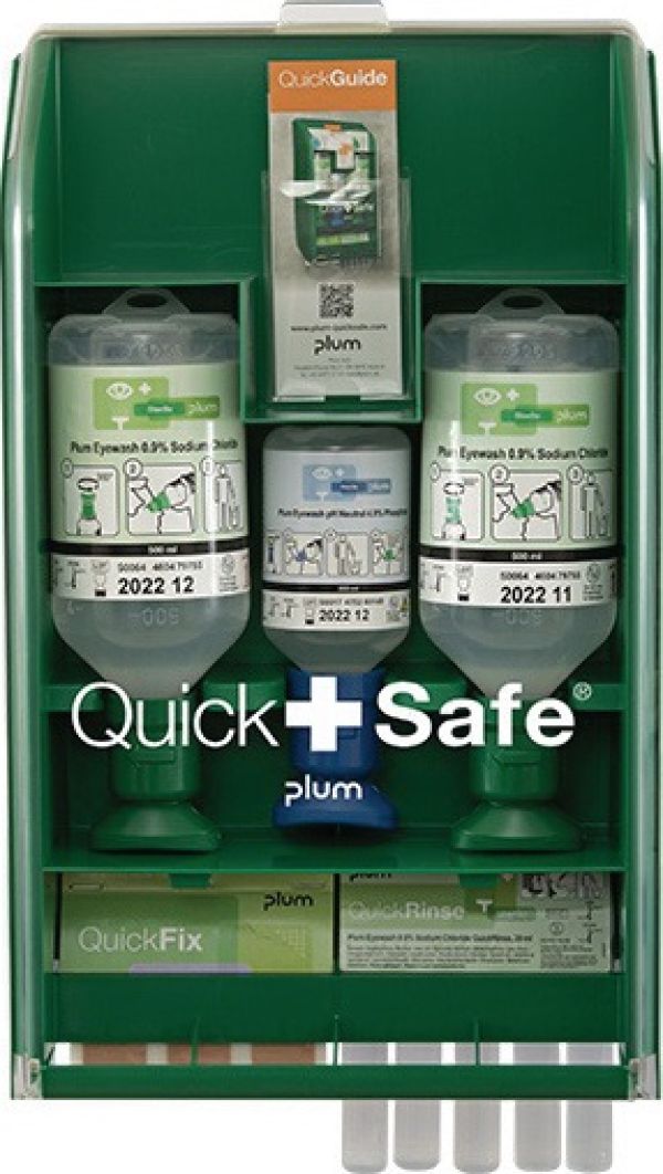 QuickSafe Box Basic befüllt PLUM