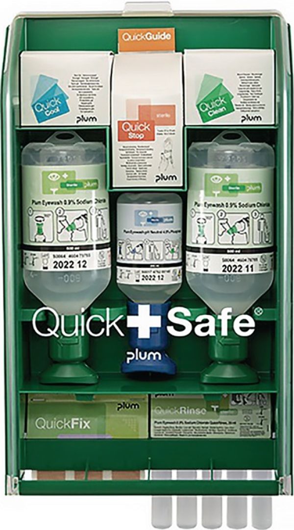 QuickSafe Box Complete befüllt PLUM