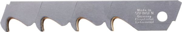 Abbrechhakenklinge L104,5xB17,7xS0,5mm Titan 3 Sollbruchstellen 10 St./Spender