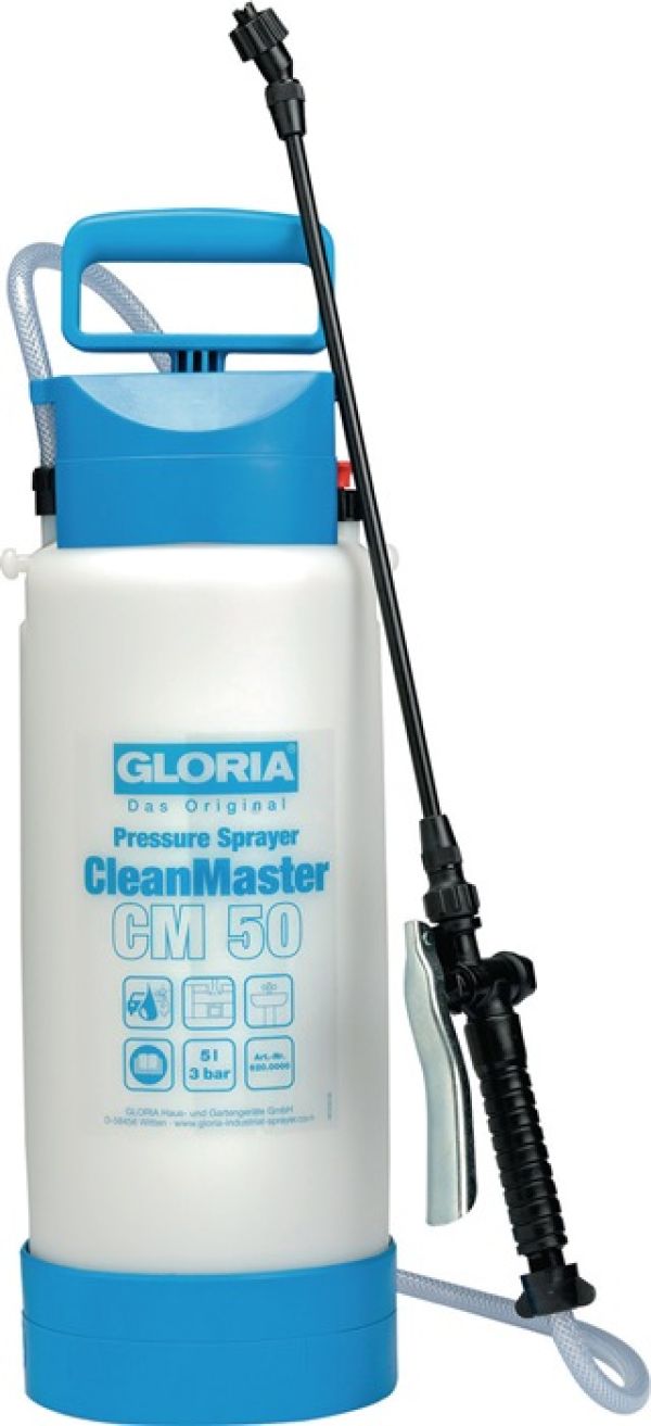 Drucksprühgerät CleanMaster CM 50 Füllinhalt 5l 3bar EPDM G.1,8kg GLORIA