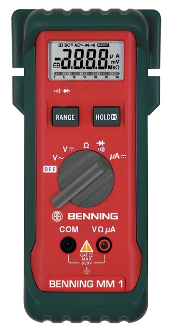 Multimeter MM 1 0,1 mV-600 V AC,0,1 mV-600 V DC RMS BENNING