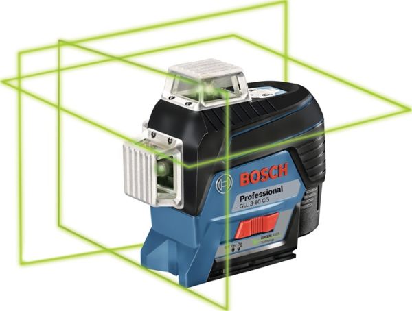 Kreuzlinienlaser GLL 3-80 CG Prof.30m (120 m) ± 0,2 mm/m BOSCH