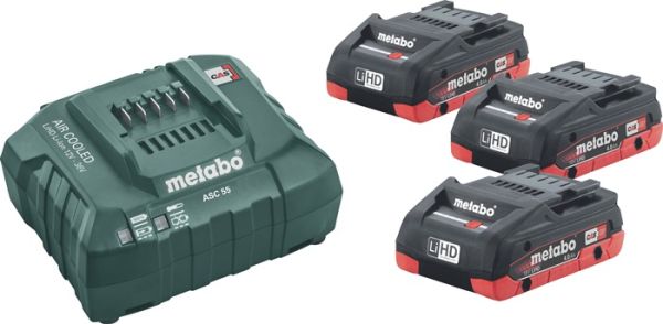 Akkuset Basic 4,0 LiHD 18 V 3x4 (LiHD) Ah METABO