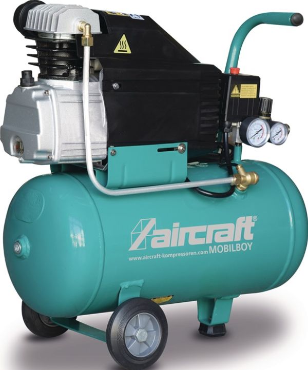 Kompressor Mobilboy 261/24 AC 230l/min 10bar 1,3 kW 230 V,50 Hz 24l AIRCRAFT