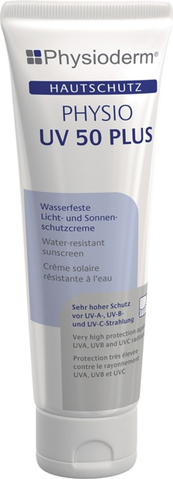 Hautschutzcreme PHYSIO UV 50 PLUS 100 ml zieht schnell ein,LSF 50+ 100ml Tube