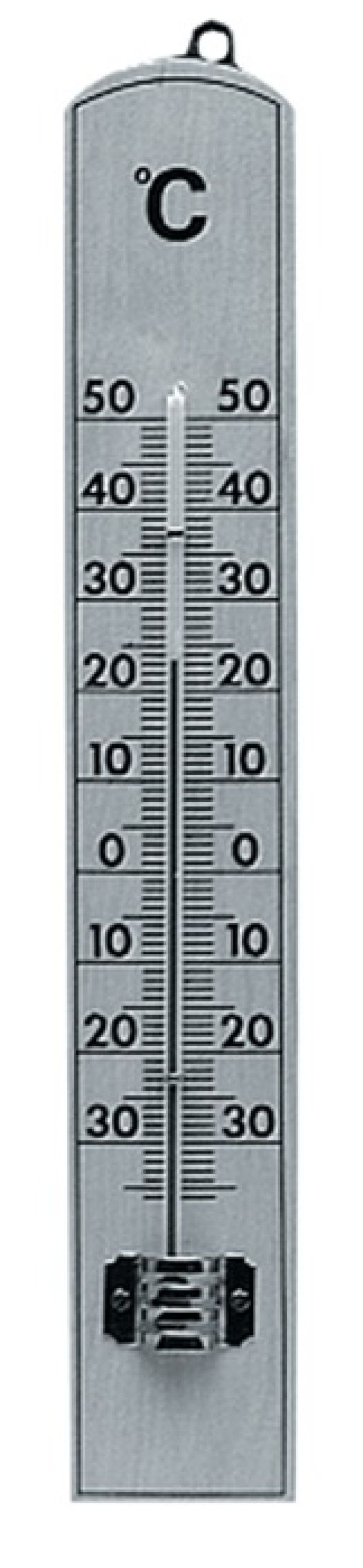 Zimmerthermometer Messber.-30 b.50GradC H206xB35xT15mm Buche TFA