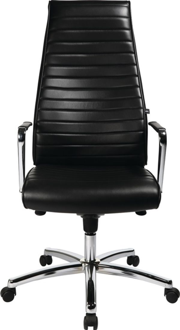 Chefsessel Leder schwarz m.Synchrontechnik 430-530mm