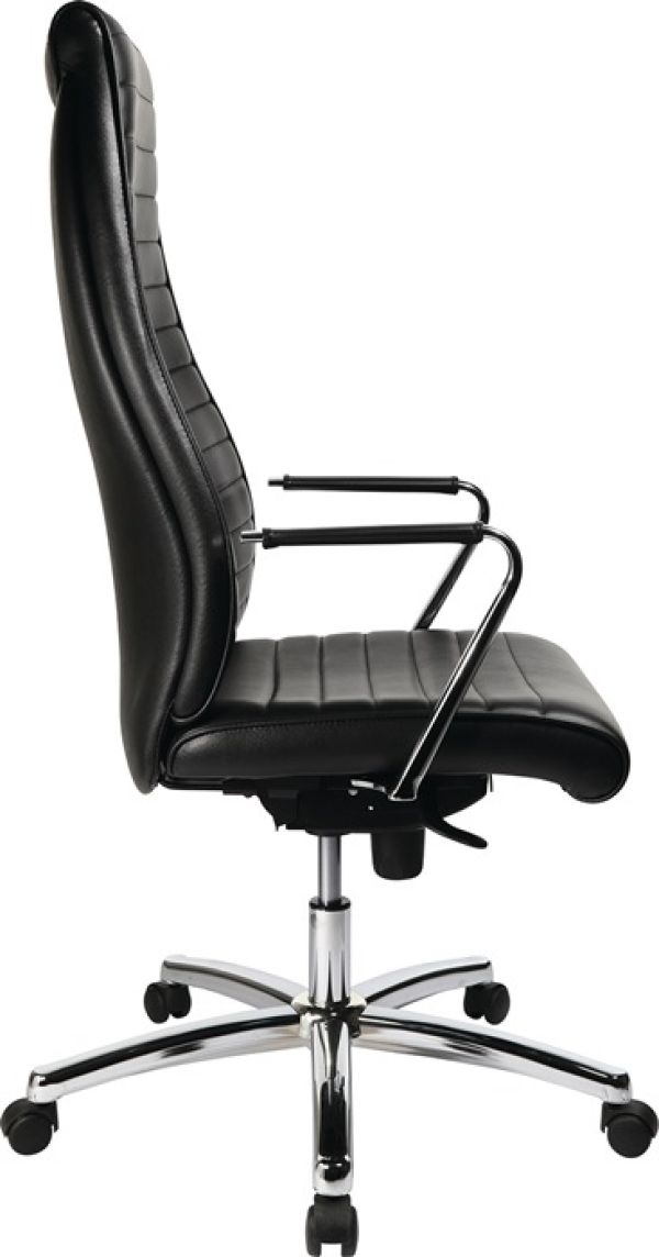 Chefsessel Leder schwarz m.Synchrontechnik 430-530mm