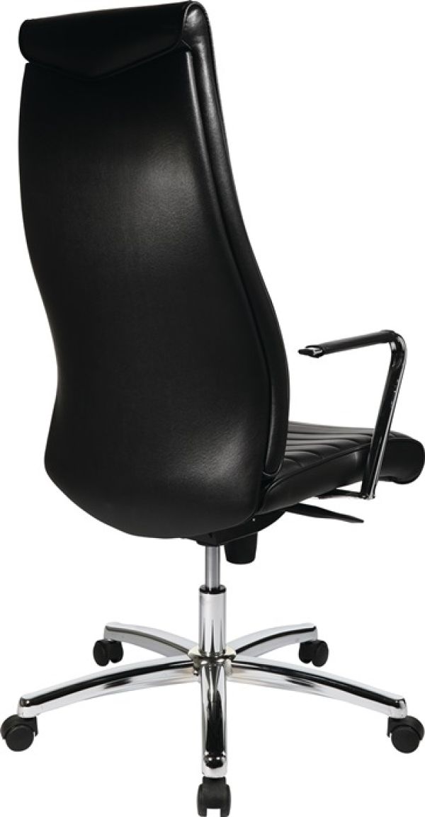 Chefsessel Leder schwarz m.Synchrontechnik 430-530mm