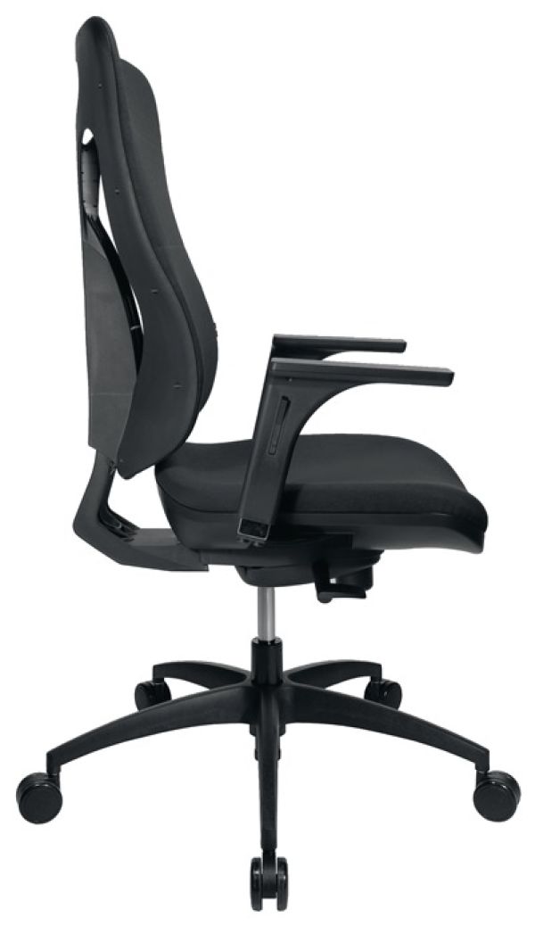 Bürodrehstuhl Soft Pro 100 m.Punktsynchrontechnik schwarz 450-550mm o.Armlehnen