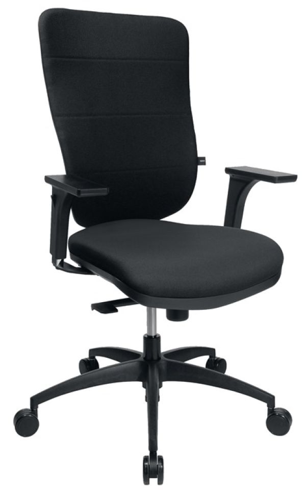 Bürodrehstuhl Soft Pro 100 m.Punktsynchrontechnik schwarz 450-550mm o.Armlehnen