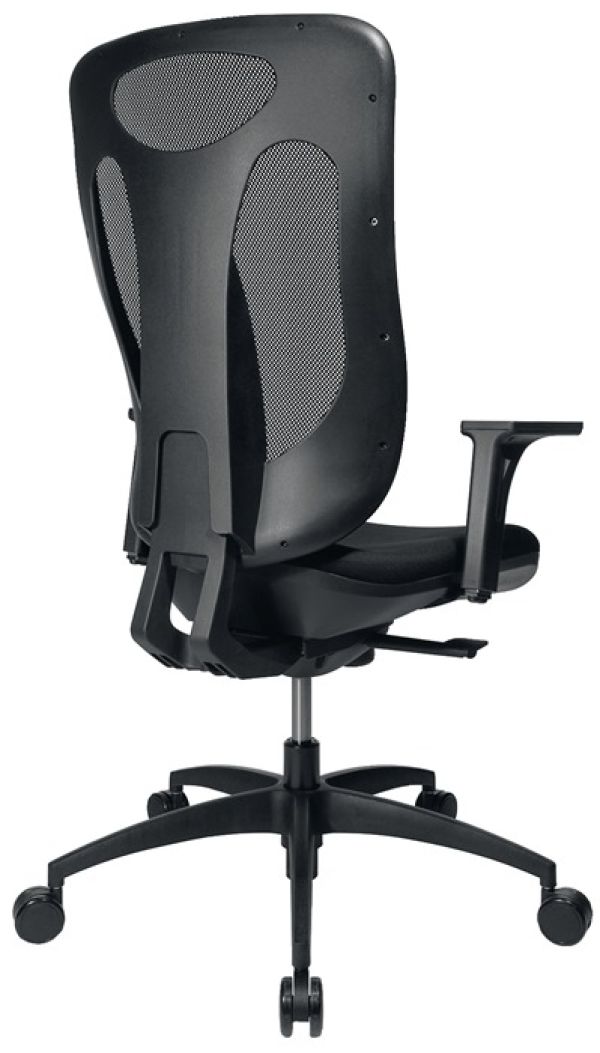 Bürodrehstuhl Net Pro 100 m.Punktsynchrontechnik schwarz 450-550mm m.Rollen