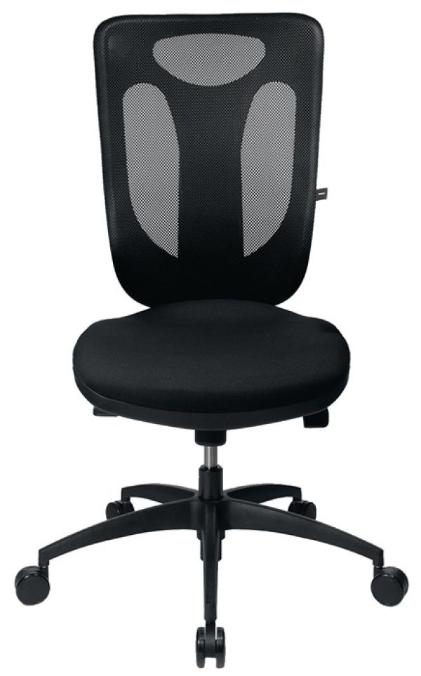 Bürodrehstuhl Net Pro 100 m.Punktsynchrontechnik schwarz 450-550mm m.Rollen