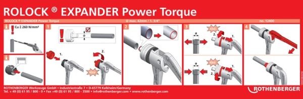Expander ROLOCK® Expander Power Torque Expanderköpfe b.42mm (1 3/4Zoll) 1kg