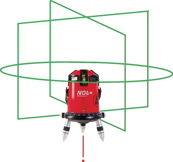 Kreuzlinienlaser OCTOLINER G 50 (120 m.Empfänger)m ± 1,5 mm/10m NESTLE