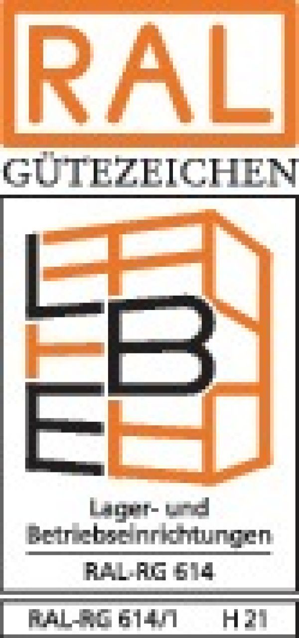 Steckregal H2000xB2000xT400mm Grund-/Anbaur.verz.8 Stahlb.Trgf.150kg Feldl.900kg