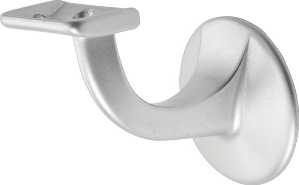 Handlaufträger 3503 Alu.silberf.elox.D.Wandplatte 56mm ger.Auflage HERMETA