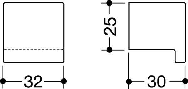 Möbelknopf 547.32B4 HEWI