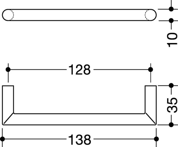 Möbelgriff 562.10B128 HEWI