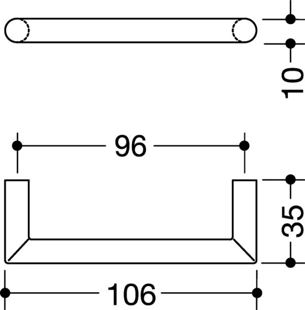 Möbelgriff 562.10.96 HEWI